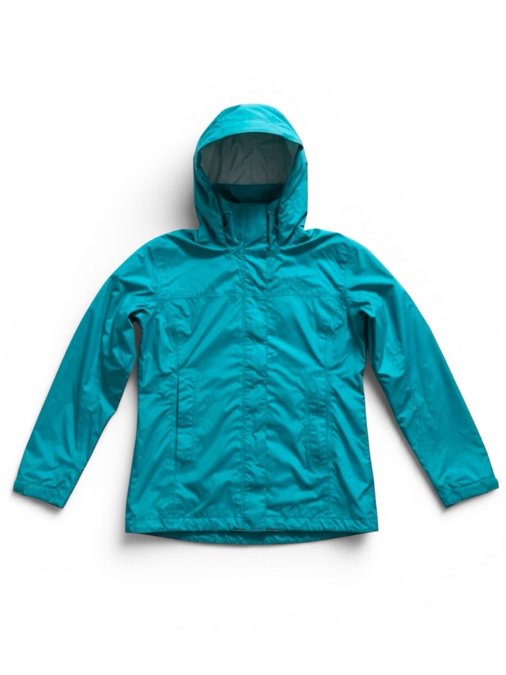 Marmot Hooded Rain Jacket Teal Lightweight Waterproof Shell Raincoat Medium